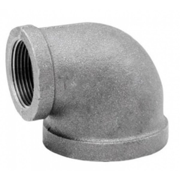 American Imaginations 1 in. x 0.5 in. Galvanized 90 Elbow AI-35668